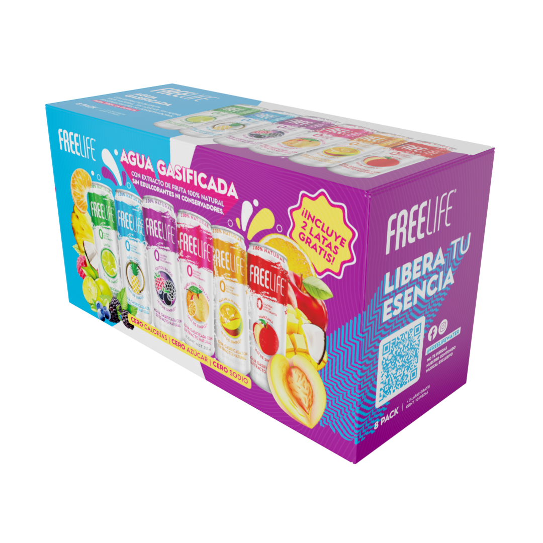 Pack De Sabores Freelife Agua Gasificada