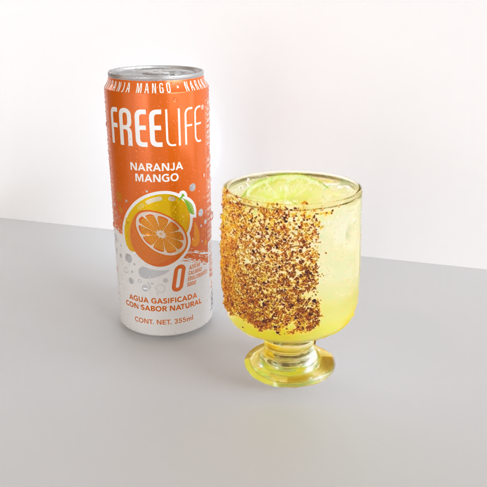 Cocktail de naranja con freelife