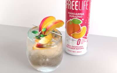 Peach Fizz con Freelife Mandarina Durazno
